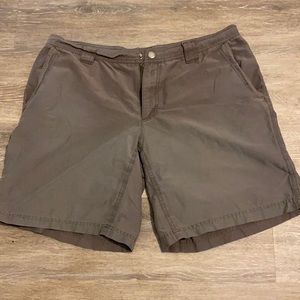 - Columbia men’s size 38 gray shorts.
